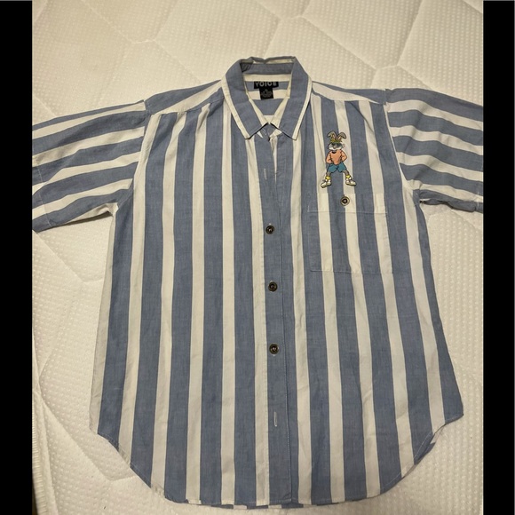 Vintage 90s VOICE brand stripe t-shirt - Picture 1 of 4